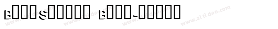 BoopShadow Bold字体转换